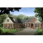 Great Style Traditional House With Side Entry Garage