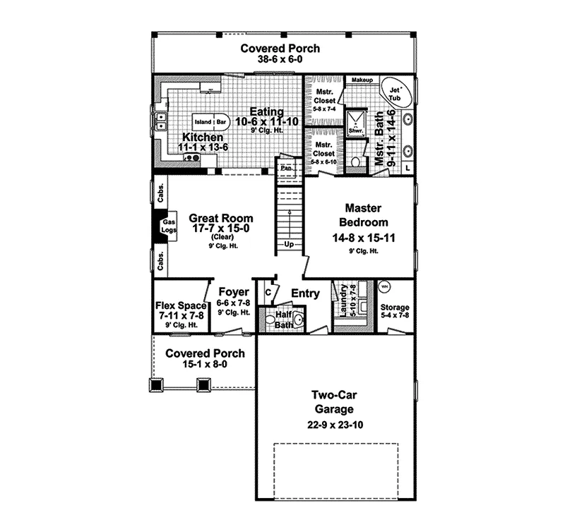 Craftsman House Plan First Floor - Geiser Brook Craftsman Home 077D-0157 - Search House Plans and More