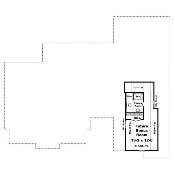 Traditional House Plan Bonus Room - Leffingwell Traditional Home 077D-0159 - Shop House Plans and More