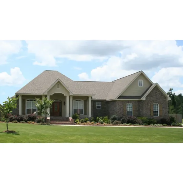 Radiant Traditional Design With Stylish Pillars In Front