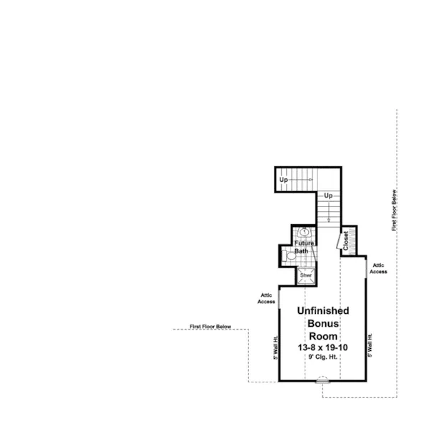 Traditional House Plan Bonus Room - Somerset Park Southern Home 077D-0160 - Shop House Plans and More