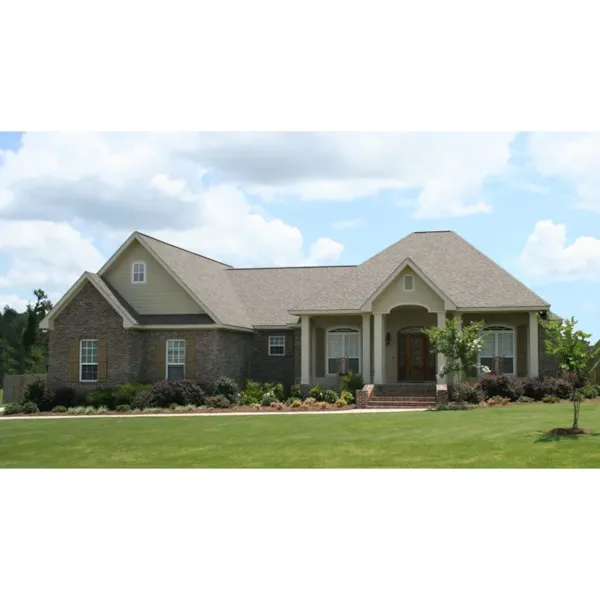 Radiant Traditional Design With Stylish Pillars In Front