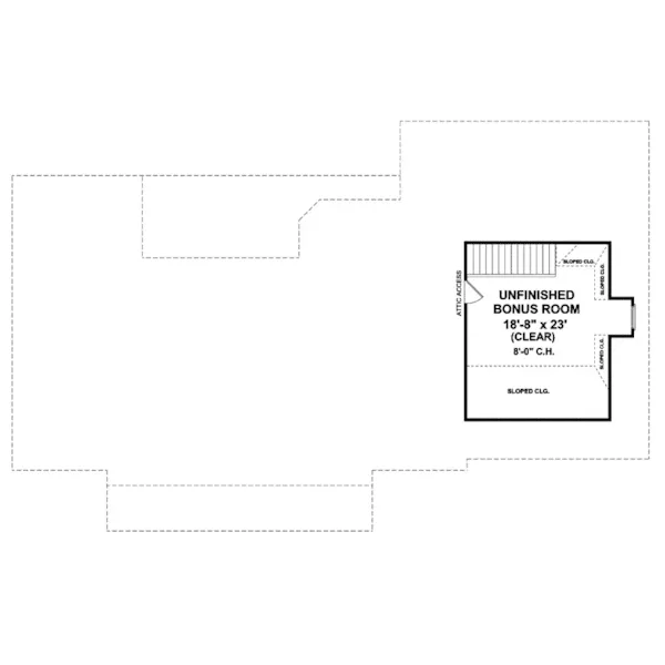 Country House Plan Bonus Room - Eastmont Lake Southern Home 077D-0162 - Search House Plans and More