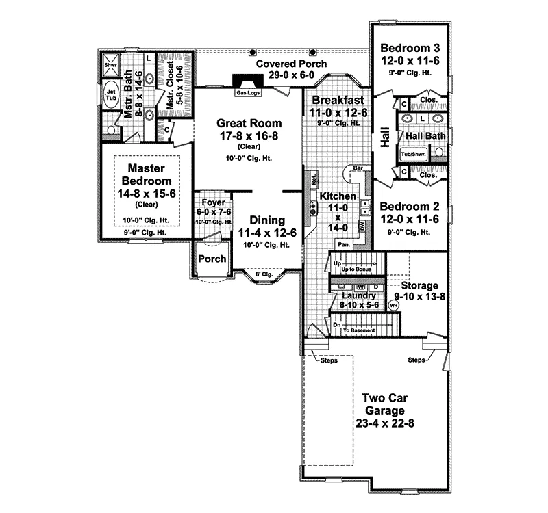 Traditional House Plan First Floor - Caracalla European Home 077D-0170 - Search House Plans and More