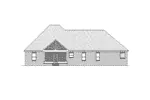 European House Plan Rear Elevation - Molloy Park Traditional Home 077D-0171 - Shop House Plans and More