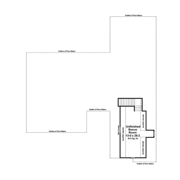 Ranch House Plan Bonus Room - Graybirch Southern Country Home 077D-0172 - Search House Plans and More