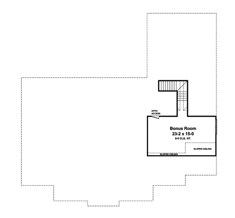 Ranch House Plan Bonus Room - Kenilworth Country Home 077D-0175 - Search House Plans and More