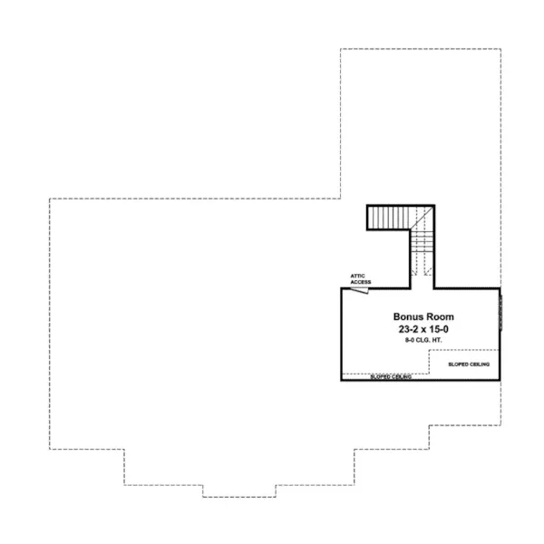 Traditional House Plan Bonus Room - Kenilworth Country Home 077D-0175 - Search House Plans and More