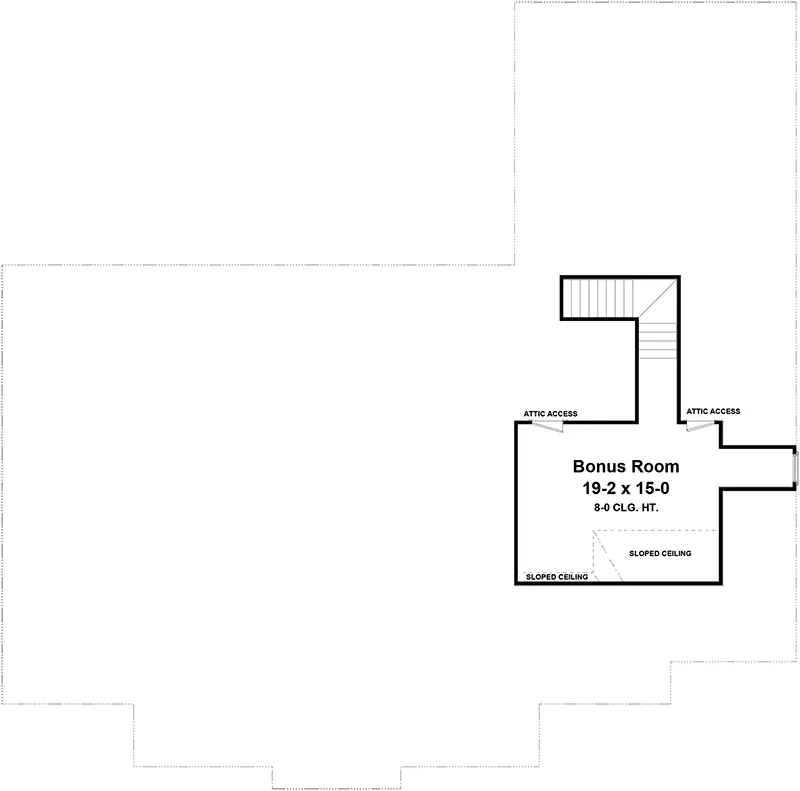 Country House Plan Second Floor - Comanche Country Home 077D-0176 - Search House Plans and More