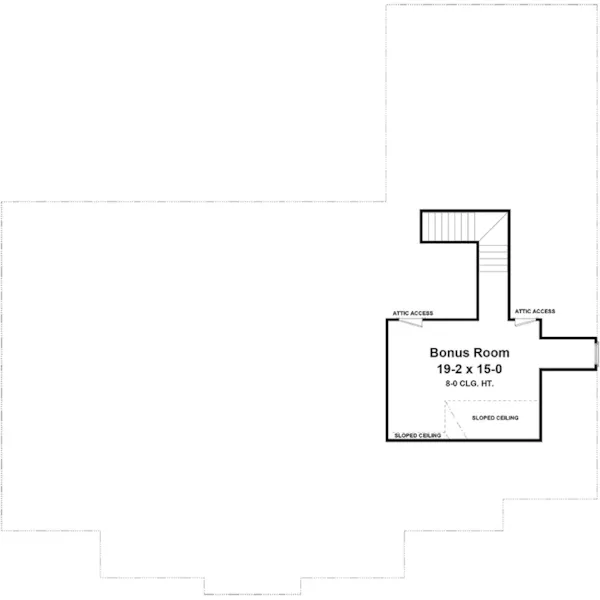 Traditional House Plan Second Floor - Comanche Country Home 077D-0176 - Search House Plans and More