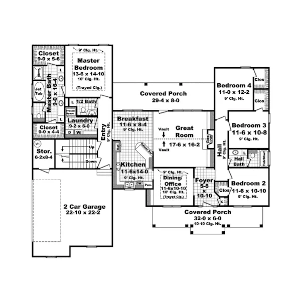 Traditional House Plan First Floor - Lemp Manor Traditional Home 077D-0182 - Shop House Plans and More