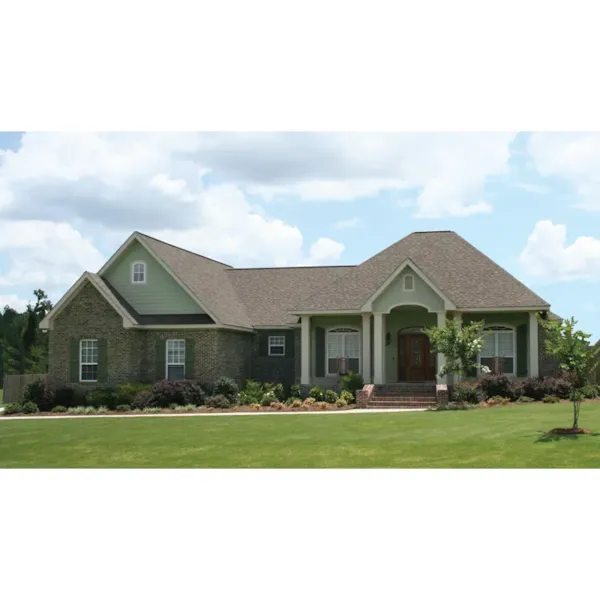 Radiant Traditional Design With Stylish Pillars In Front