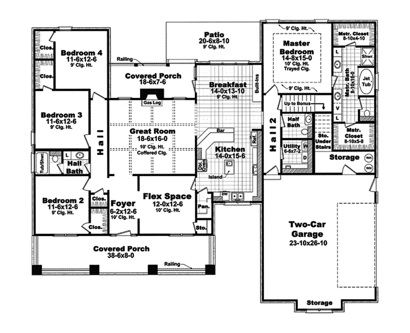 Country House Plan First Floor - Sunderland Manor Luxury Home 077D-0184 - Shop House Plans and More