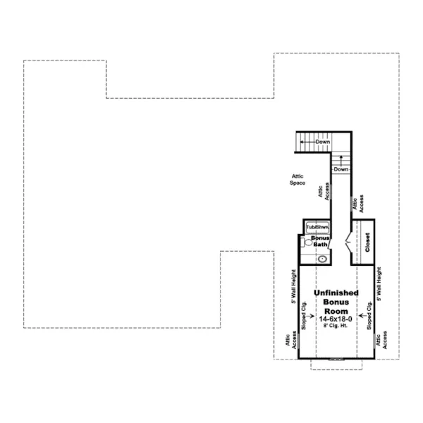 Cabin & Cottage House Plan Bonus Room - Beethoven Arts And Crafts Home 077D-0192 - Search House Plans and More