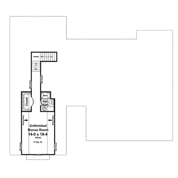 Ranch House Plan Bonus Room - Escondido Arts And Crafts Home 077D-0193 - Search House Plans and More