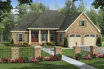 European House Plan Front of Home - Cooper Spring Traditional Home 077D-0194 - Search House Plans and More