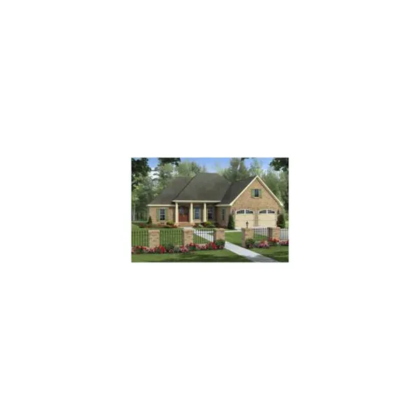 Tudor House Plan Front of Home - Cooper Spring Traditional Home 077D-0194 - Search House Plans and More