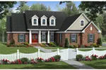 European House Plan Front of Home - Dulin Creek Traditional Home 077D-0197 - Search House Plans and More