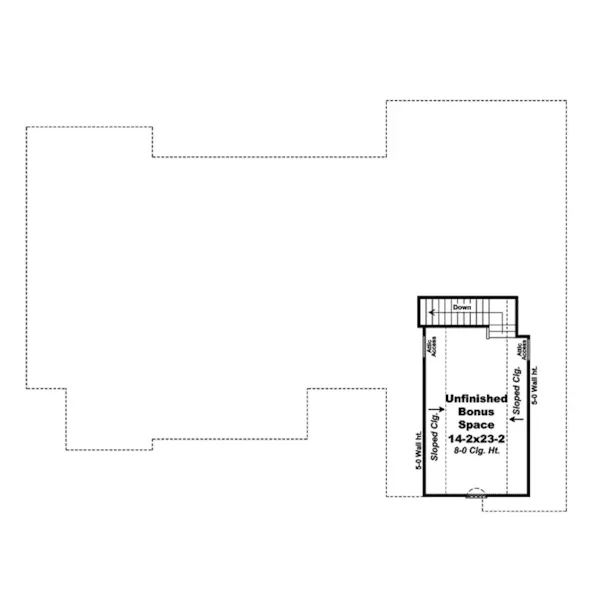 European House Plan Bonus Room - Defalco Traditional Home 077D-0198 - Search House Plans and More