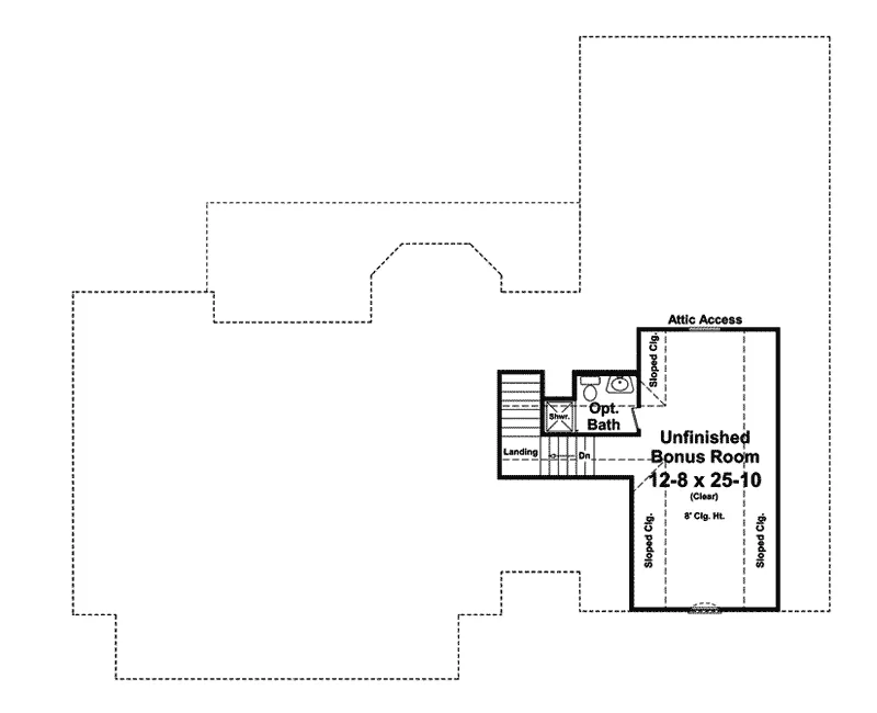Tudor House Plan Bonus Room - Mandy Traditional Home 077D-0199 - Shop House Plans and More