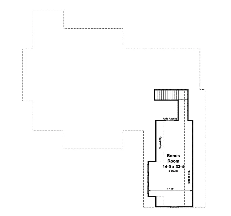 European House Plan Bonus Room - Palomino Path Craftsman Home 077D-0200 - Shop House Plans and More