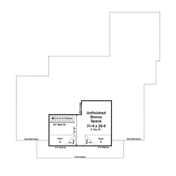 Craftsman House Plan Bonus Room - Pacland Place Craftsman Home 077D-0202 - Shop House Plans and More