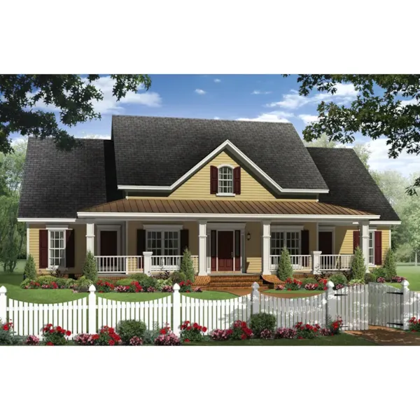 Craftsman House Plan Front of Home - Pacland Place Craftsman Home 077D-0202 - Shop House Plans and More