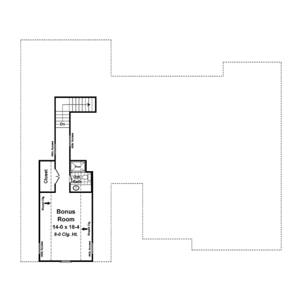 Country House Plan Bonus Room - Upmoore Craftsman Home 077D-0209 - Shop House Plans and More