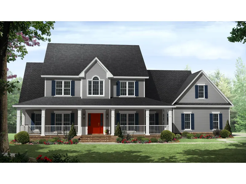 Country House Plan Front of Home - Bledsoe Country Home 077D-0211 - Search House Plans and More