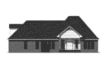 Traditional House Plan Rear Elevation - Sugarcrest Country French Home 077D-0215 - Shop House Plans and More