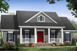 Traditional House Plan Front of Home - Lyndemill Southern Home 077D-0216 - Shop House Plans and More