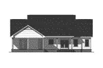 Traditional House Plan Rear Elevation - Lyndemill Southern Home 077D-0216 - Shop House Plans and More