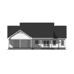 Ranch House Plan Rear Elevation - Lyndemill Southern Home 077D-0216 - Shop House Plans and More