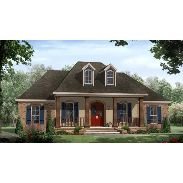 Country House Plan Front of Home - Glenmore Creole Acadian Home 077D-0217 - Search House Plans and More