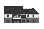 Traditional House Plan Rear Elevation - Kadina Craftsman Home 077D-0219 - Search House Plans and More