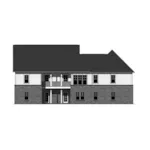 Ranch House Plan Rear Elevation - Kadina Craftsman Home 077D-0219 - Search House Plans and More