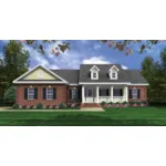 Country House Plan Front of Home - Damerall Traditional Home 077D-0221 - Search House Plans and More