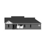 Country House Plan Rear Elevation - Damerall Traditional Home 077D-0221 - Search House Plans and More