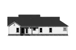 Craftsman House Plan Rear Elevation - Silver Lake Craftsman Home 077D-0222 - Shop House Plans and More
