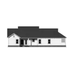 Ranch House Plan Rear Elevation - Silver Lake Craftsman Home 077D-0222 - Shop House Plans and More