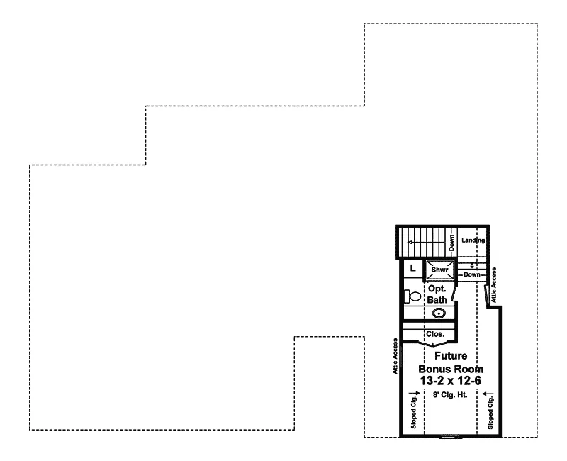 Ranch House Plan Bonus Room - Rosewood Ridge Craftsman Home 077D-0224 - Shop House Plans and More