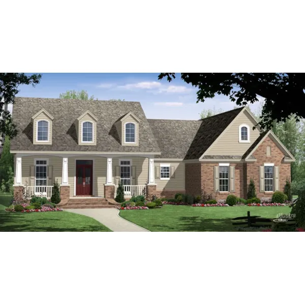 Ranch House Plan Front of Home - Victoria Park Country Home 077D-0225 - Shop House Plans and More