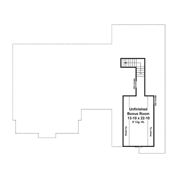 Ranch House Plan Bonus Room - Clarissa Traditional Home 077D-0226 - Search House Plans and More