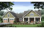 Country House Plan Front of Home - Bisbee Craftsman Home 077D-0236 - Search House Plans and More