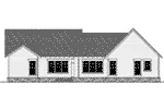 Country House Plan Rear Elevation - Bisbee Craftsman Home 077D-0236 - Search House Plans and More