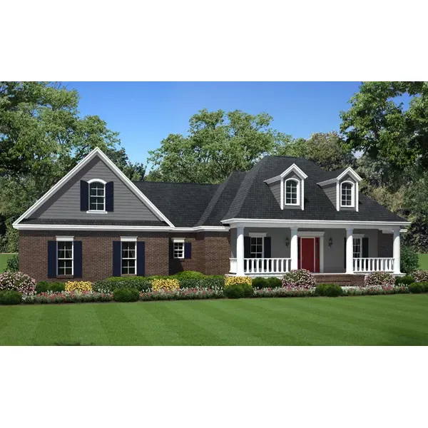 Country House Plan Front of Home - Calton Craftsman Ranch Home 077D-0238 - Search House Plans and More