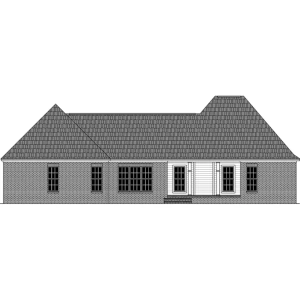 Country House Plan Rear Elevation - Carters Country Home 077D-0239 - Search House Plans and More