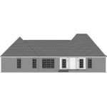 Country House Plan Rear Elevation - Carters Country Home 077D-0239 - Search House Plans and More