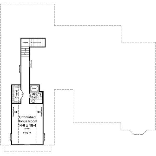 Craftsman House Plan Bonus Room - Adele Rustic Country Home 077D-0241 - Search House Plans and More