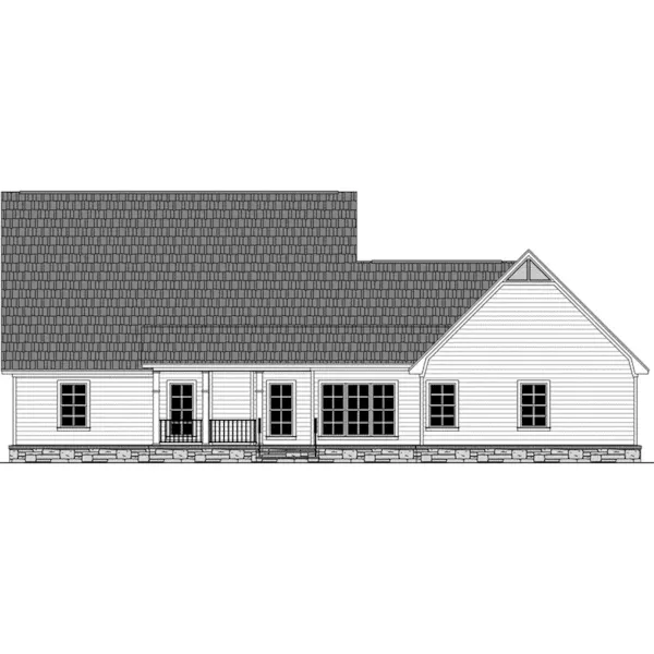 Craftsman House Plan Rear Elevation - Adele Rustic Country Home 077D-0241 - Search House Plans and More